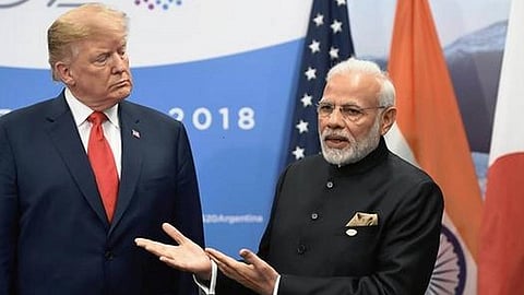 India rejects Modi trump discussion claim Donald trump twitter