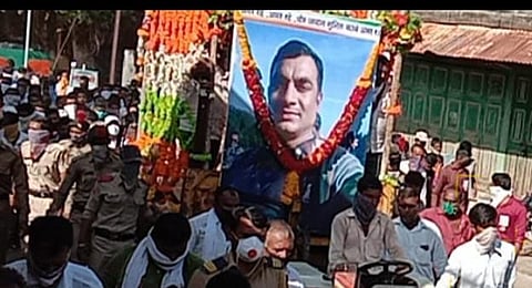 Sunil Kale who was martyred at Pulwama in Jammu and Kashmir