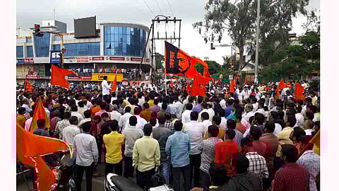 Maharashtra Bandh Maratha Kranti Morcha at talegaon dabhade 