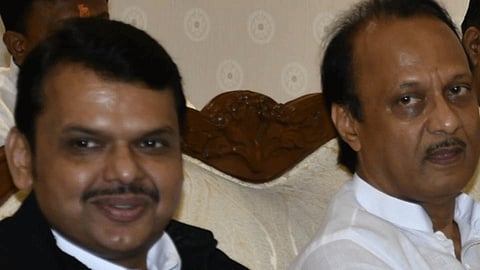 Ajit pawar meets Cm Devendra Fadnavis at varsha bungalow