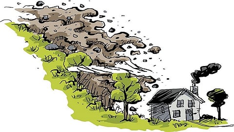 Rumors Of A Landslide... And The Administration's Run Kolhapur Marathi News