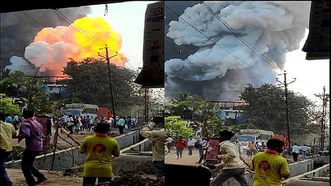 डोंबिवलीत भीषण आग; अर्धा किलोमीटर परिसरातील घरं आणि शाळा केल्यात रिकाम्या...