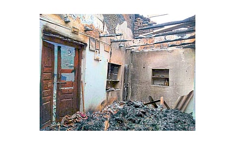 His own house burned down in a fit of Anger