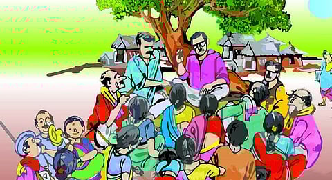 Following the social disturbance, Gram Sabha will resume on 26th