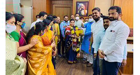 हवेली पंचायत समितीच्या उपसभापतीपदी महाविकास आघाडीच्या हेमलता बडेकर