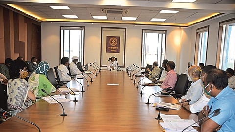 meeting of the protesters with the Deputy Chief Minister
