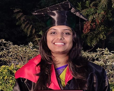 The first doctor in the village to become the daughter of a rickshaw driver