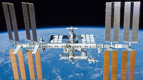International space station see your eye