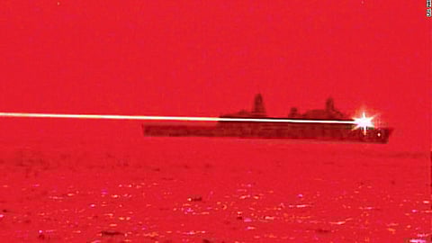 Laser missile