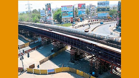 जगताप डेअरी - साई चौक - पिंपरी-चिंचवड नवनगर विकास प्राधिकरणाने हाती घेतलेल्या उड्डाण पुलाचे प्रगतिपथावर असलेले काम.