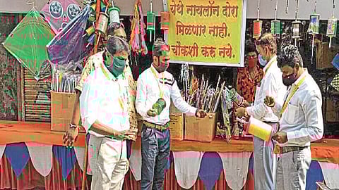 Raids in the city against the sale of nylon manja nashik marathi news