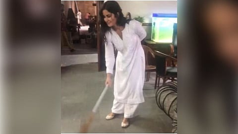 When Katrina Kaif Got Busy With Saaf Safai On The Sets Of Sooryavanshi