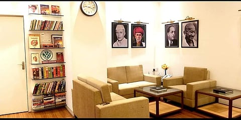 The Gadakh brothers also opened a library at the Ministry