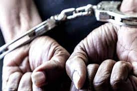 arrested