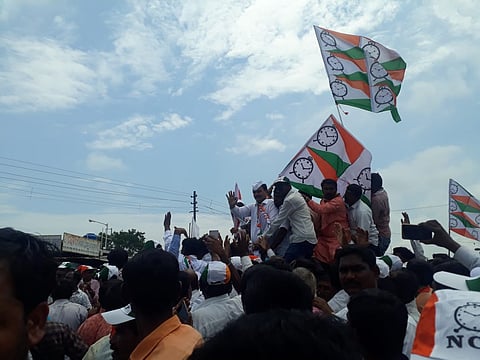 NCP candidate Dattatray Bharne rally gets huge response in Indapur for Maharashtra Vidhan Sabha election