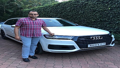 fancy car unique number 1515 of chordia family traveling sharad pawar at kolhapur