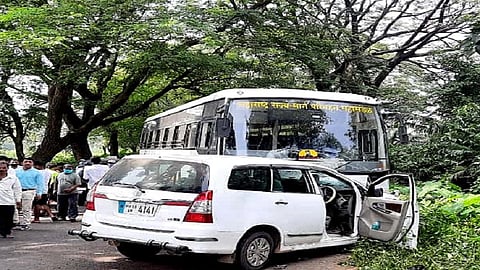 accident in kolhapur gaganbawda road four people are dead return from relatives in kolhapur