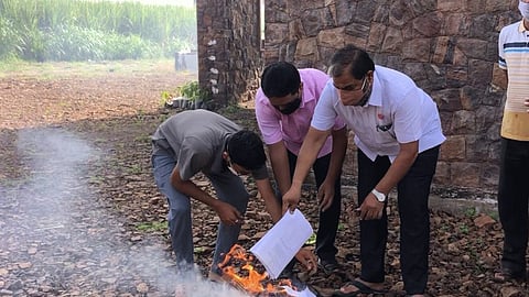 raju shetty protest of against in agriculture bill in kolhapur