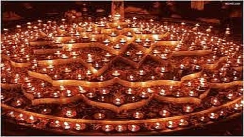 people will glow 5 thousands lamps on parkot 
