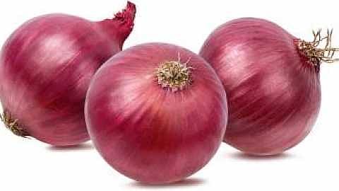 The onion kept in the school, high school in Chimbhale sub-market