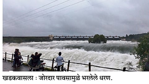 खडकवासला धरणातील विसर्ग ३१ हजार ४४९ क्‍युसेकवर