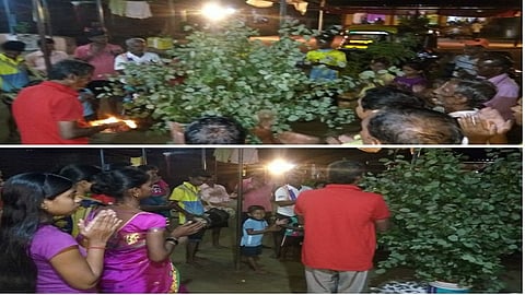 villagers came together in Palekond village in Mandangad taluka of Ratnagiri district