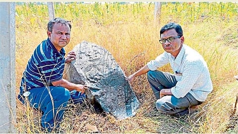 historical 900 years ago epigraphy found in farm jath sangli