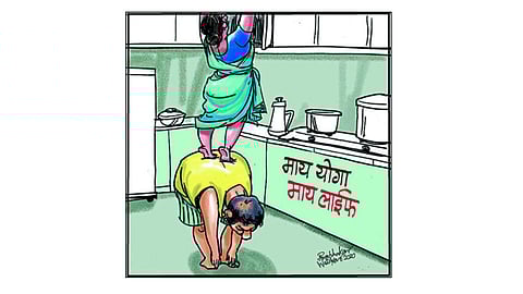 ढिंग टांग : माय योगा, माय वाईफ! 