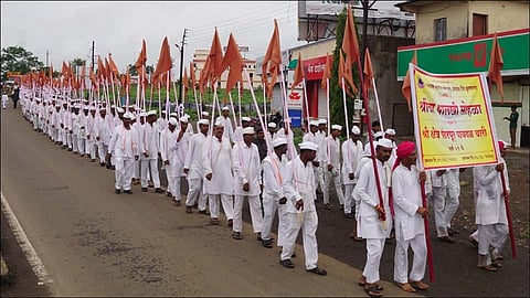 गजानन महाराजांच्या पालखीचे शहरात आगमन