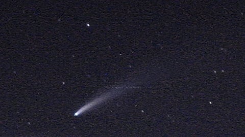 Kapil snapped beautiful photographs Neovis comet in ratnagiri