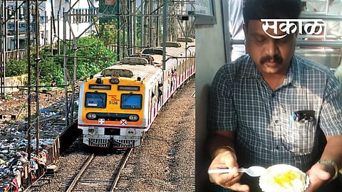 लोकलमध्ये चिवडा, उपमा, पाणीपुरी पार्ट्या; कोरोना नियमांना प्रवाशांनी बसवलं धाब्यावर