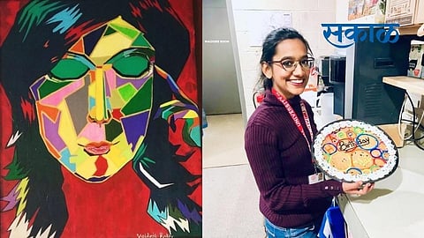 use of the artwork of a young woman from Pune for public awareness in the US presidential election
