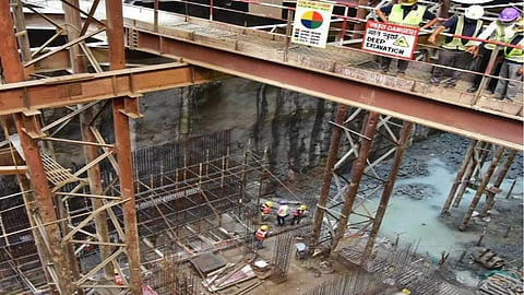 मेट्रो 3 भुयारी प्रकल्पाच्या कामाला गती; ग्रँट रोड मेट्रो स्थानकाचे काम सुरू