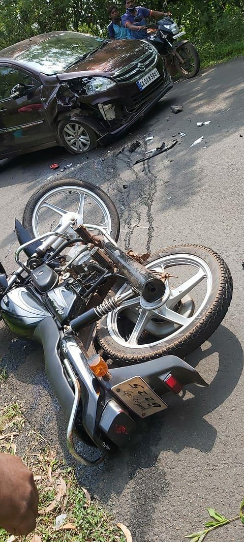 One injured in an accident at Malgaon