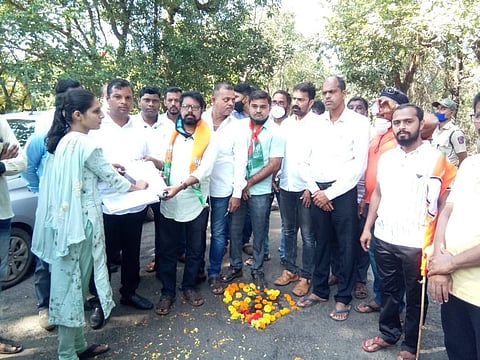  BJP's agitation against the government in Malvani language at Kanavale