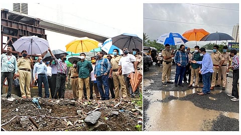 MP Dr. Srikanta Shinde reviewing the work