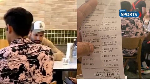 australia vs india, cricketers, rohit sharma, beef order bill viral, social media  