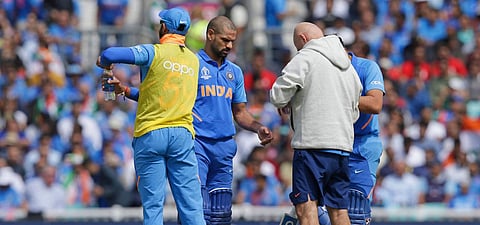 ikhar Dhawan Injury world cup 2019