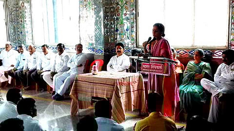 MP Supriya Sule visits Indapur
