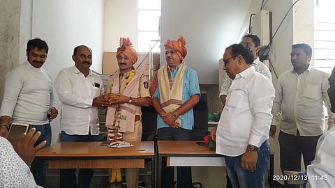 Supe Police Station Inspector Rajendra Bhosales Farewell Ceremony and Newly Appointed Police Inspector Nitin Kumar Gokaves Welcome Ceremony.jpg