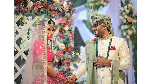 sunny da from tuzyat jiv rangla serial got hitched to this girl 