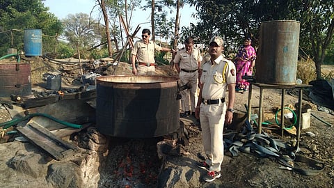 Raids on liquor furnace at Uduli Kanchan