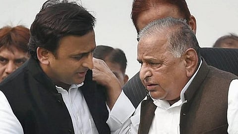 Akhilesh Yadav and Mulayam Singh Yadav