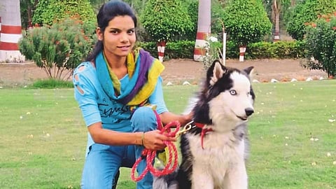 Poonam became the first female Dog coach in Vidarbha