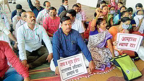 protest ichalkaranji graber issues