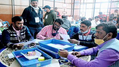 belgaum start gram panchayat election result in belgaum for today morning