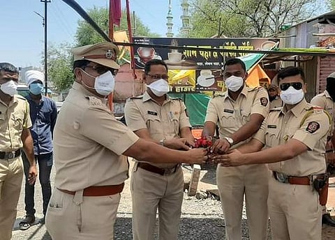 In Jamkhed, senior officers felicitated junior officers