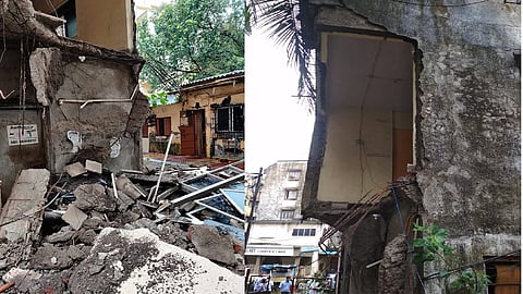 वांद्रे पाठोपाठ कल्याणमध्येही दुमजली इमारतीचा भाग कोसळला; सुदैवाने जीवितहानी नाही