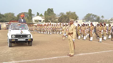 Republic Day parade in Parbhani