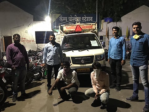 Illegal gutkha transport, both caught